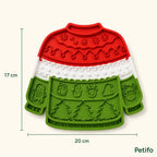 Dimensiones de la alfombrilla MerryLick: 20 × 17 cm – Petifo