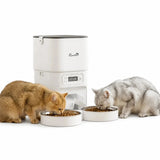 Comedero automático para mascotas de 4 L con dos cuencos PawHut