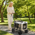 PawHut 2-in-1 Pet Pushchair for Dogs and Cats - Petifo