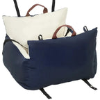 Front view of the PawHut dog car seat and travel bed - Petifo