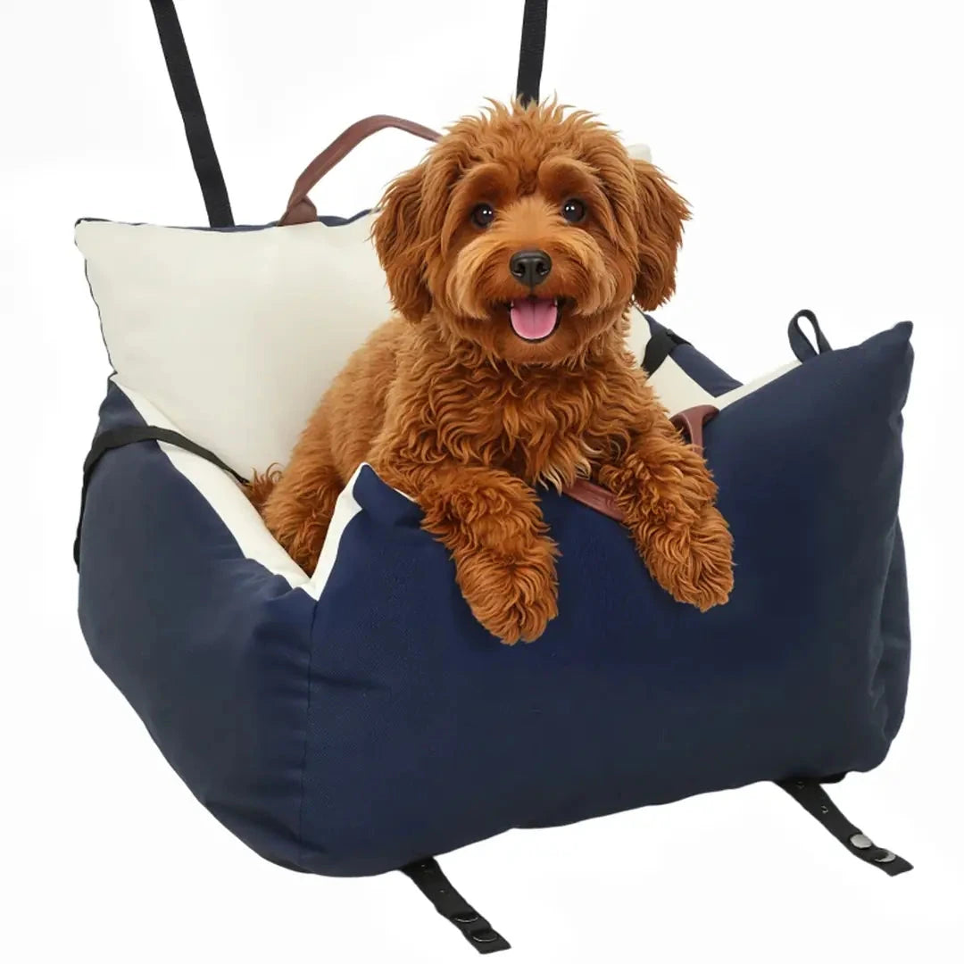 PawHut dog car seat and travel bed, front product view - Petifo