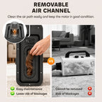 Removable air channel on the PawHut pet grooming vacuum - Petifo