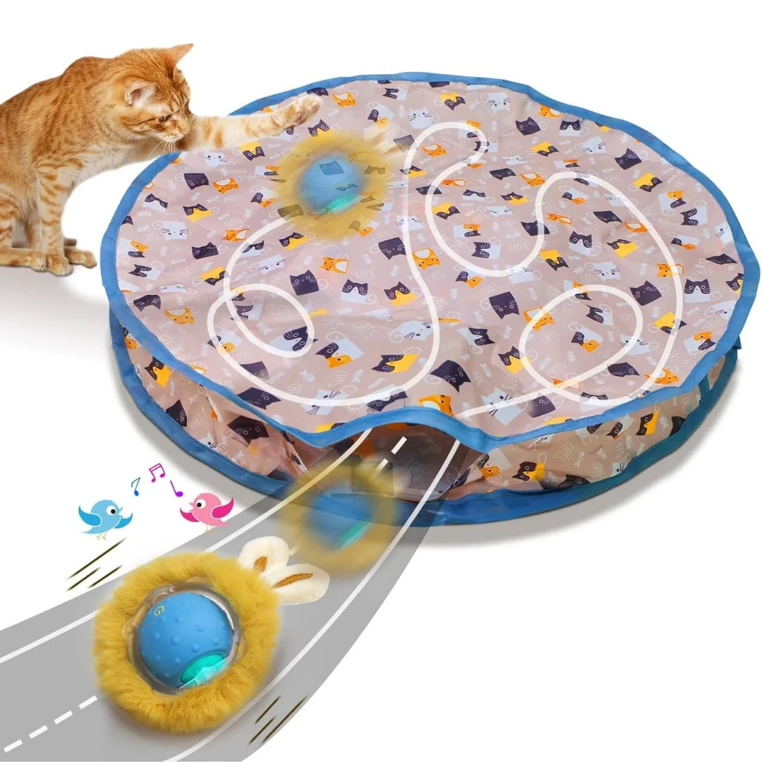 Purrnivo Self-Rolling Play Ball for Cats - Petifo