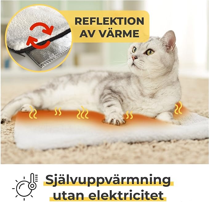 Cat Warming Pad, 
Electric Cat Warming Pad, Self-Heating Warming Pad
