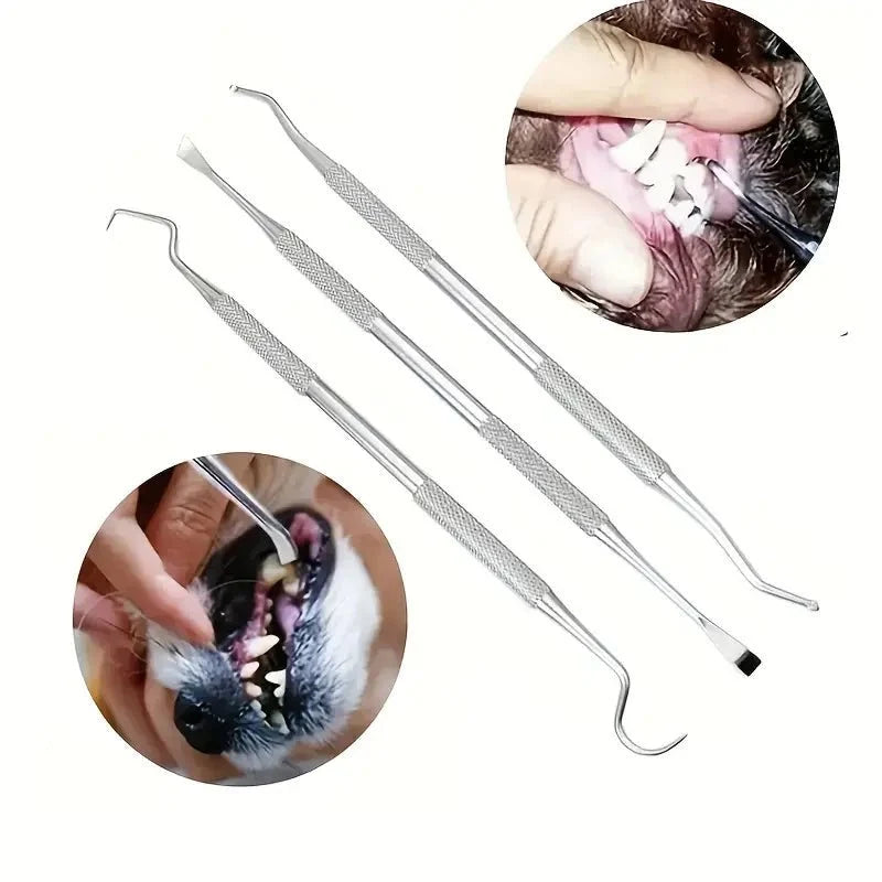 Tartar Scraper For Dogs,
Remove Tartar, Tartar Scraper 3 sets for dogs and cats - Petifo